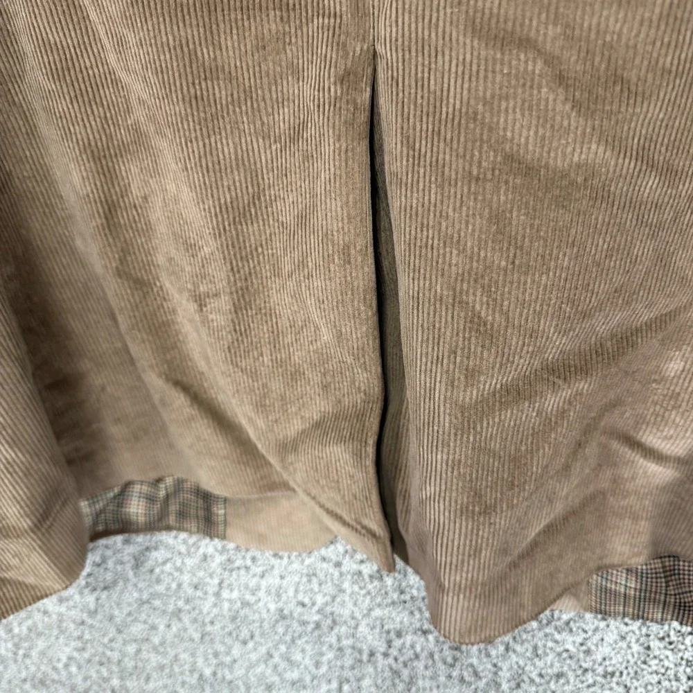 Saddlebred Blazer Mens 46R Brown‎ Corduroy Cotton Two-Button Sport Coat Jacket